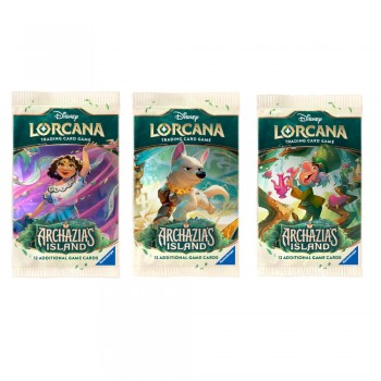 Disney Lorcana Archazia's Island Booster kortų papildymas (12 kortų) (anglų k.)